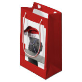 kerstman klein cadeauzakje (Voorkant Gekanteld)