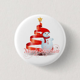 kerstman - kleine Button van 1¼ inch