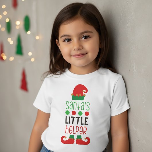 Kerstman Kleine Helper Kerstmis T-shirt