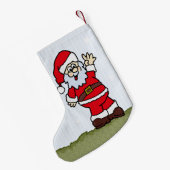 kerstman kleine kerstsok (Achterkant (Hangend))