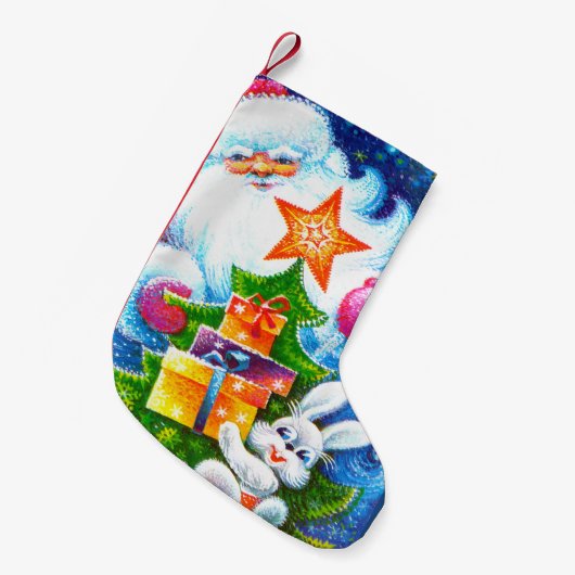 kerstman kleine kerstsok (Voorkant (Hangend))