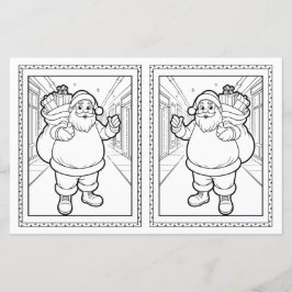 Kerstman kleurplaat voor kinderen