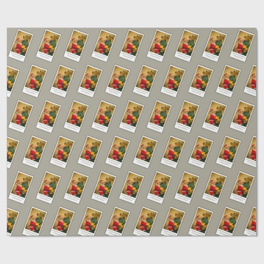 Kerstman klimmen de kerstboom, aangepaste Martini Cadeaupapier (Vlak)