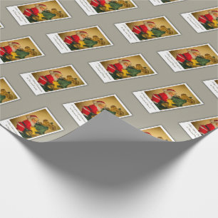 Kerstman klimmen de kerstboom, aangepaste Martini Cadeaupapier