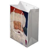 Kerstman Knikkerend Medium Cadeauzakje (Voorkant Gekanteld)