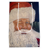 Kerstman Knikkerend Medium Cadeauzakje (Achterkant)