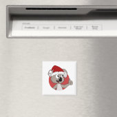 Kerstman Koala beer cartoon Magnet (Insitu (Vaatwasser))