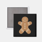 Kerstman Koekje Biscuit Pret Fun Voedsel Kerstmis Magneet (Voorkant / Achterkant)