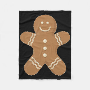 Kerstman Koekje Biscuitie Leuke Kerst Eten  Fleece Deken