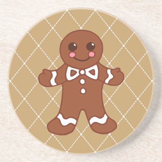 Kerstman Koekje Onderzetter (Voorkant)