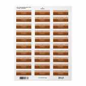 Kerstman Koekjes Morsige Kerst Adres Etiket (Full Sheet)