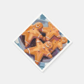 Kerstman Koekjes | Prettig Kerstfeest Servet (Hoek)