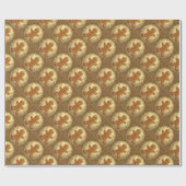 Kerstman Koekjes Vintage-Stijl Cadeaupapier (Vlak)