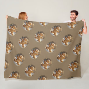 Kerstman Koekjes Whimsical Kerstmis Fleece Deken