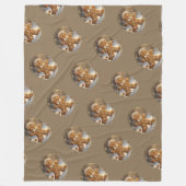 Kerstman Koekjes Whimsical Kerstmis Fleece Deken (Voorkant)