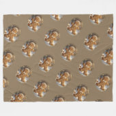 Kerstman Koekjes Whimsical Kerstmis Fleece Deken (Voorkant (Horizontaal))