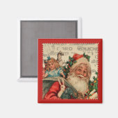 Kerstman Koelkastmagneet Magneet (Voorkant / Achterkant)