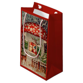  kerstman-koepel in champignonfeestdag klein cadeauzakje