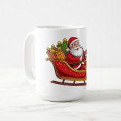 Kerstman Koffiemok (Voorkant links)