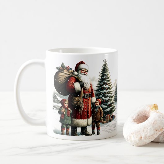  kerstman koffiemok (Met donut)
