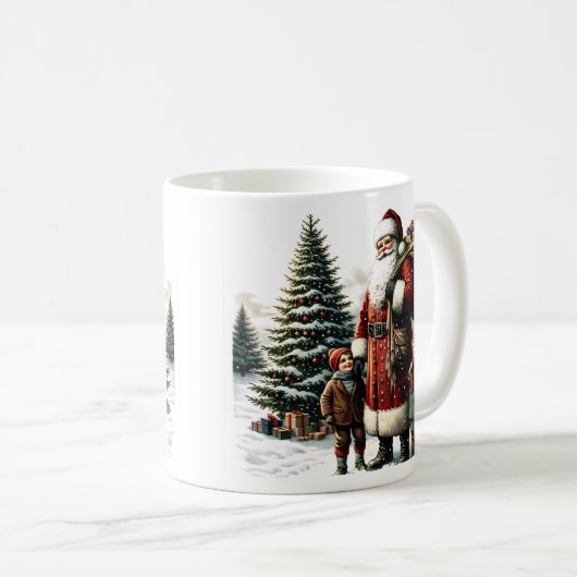 kerstman koffiemok (Voorkant rechts)