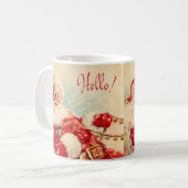 kerstman koffiemok (Voorkant links)