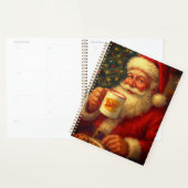 Kerstman Koffiemok Spiraal Planner Oude Stijl (Display)