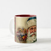  Kerstman: KoffieMok Tweekleurige Koffiemok (Voorkant links)