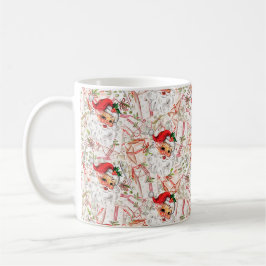 Kerstman koffiemok vintage
