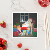 Kerstman Koffietijd Servet (Insitu)