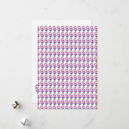 Kerstman komt #121130 feestdagenkaart (Voorkant / Achterkant in situ)