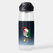 Kerstman komt eraan | Waterfles (Achterkant)
