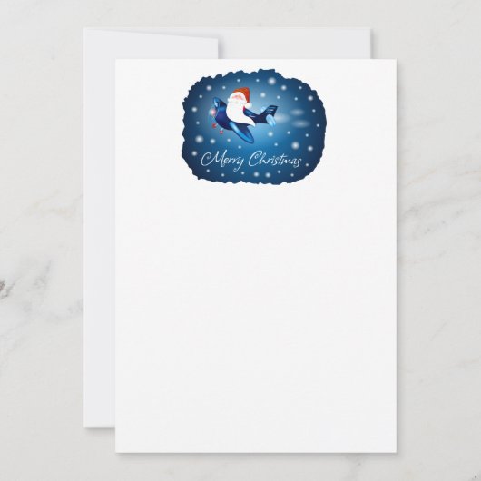 Kerstman komt kaart (Achterkant)