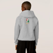 Kerstman komt | Kids Pullover Hoodie (Achterkant volledig)