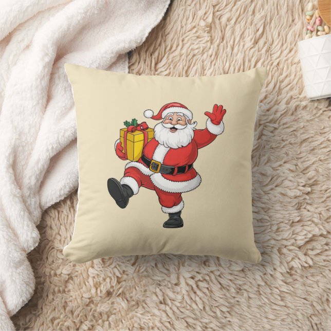 Kerstman komt kussen (Deken)