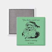 kerstman komt naar de stad magneet (Voorkant / Achterkant)