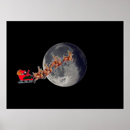 Kerstman komt naar de stad Poster (Voorkant)
