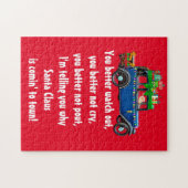 Kerstman komt naar de stad Puzzel Kids Game (Horizontaal)
