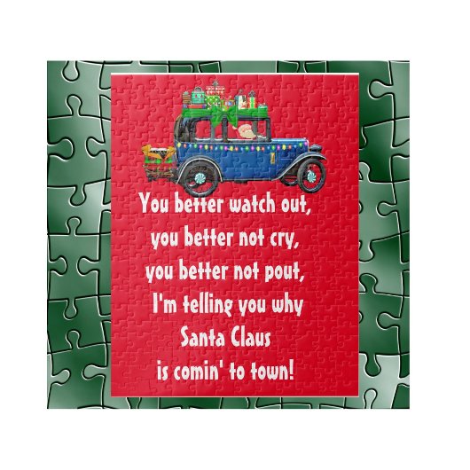 Kerstman komt naar de stad Puzzel Kids Game