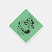  kerstman komt naar de stad servet (Hoek)