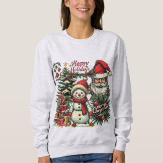 Kerstman komt op een Grey Trui