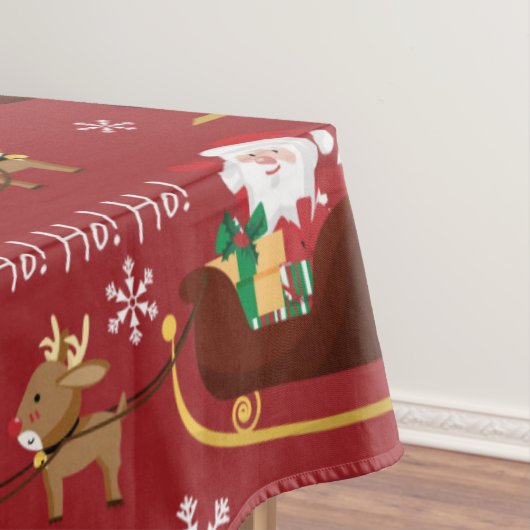 Kerstman Komt Patroon Tafelkleed (Voorbeeld)