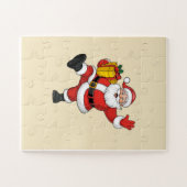 Kerstman komt puzzel (Horizontaal)