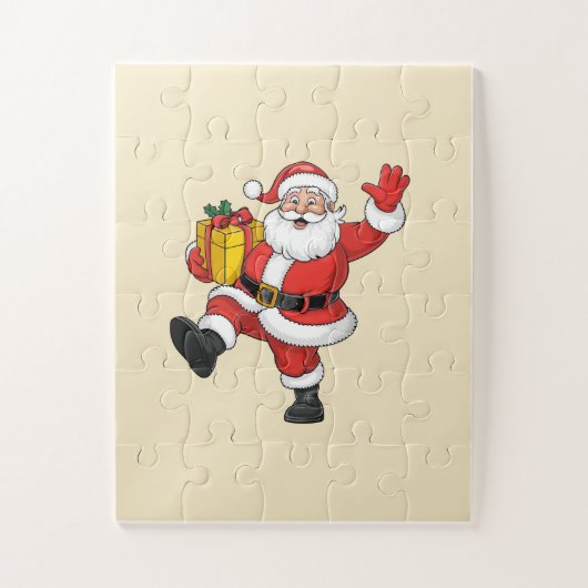 Kerstman komt puzzel (Verticaal)
