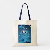 Kerstman komt tote bag (Achterkant)