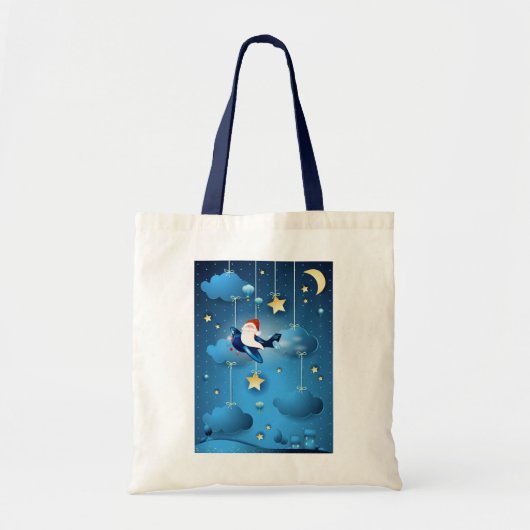 Kerstman komt tote bag (Voorkant)