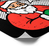 Kerstman komt ze zei leuk kerst kerst kerst hum poster (Hoek)