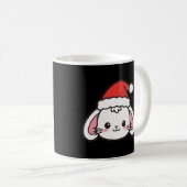 Kerstman Konijn Kerstmis Koffiemok (Voorkant rechts)