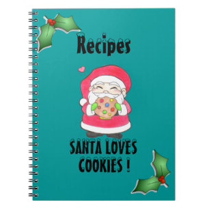 Kerstman Kookboek Met Koekjes Recepten Notitieboek