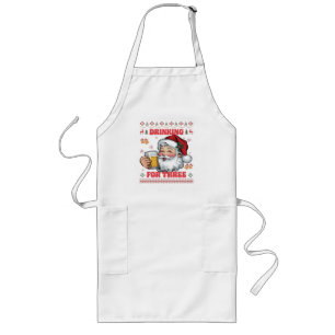 Kerstman Koppel Kerst Drinken  Lang Schort